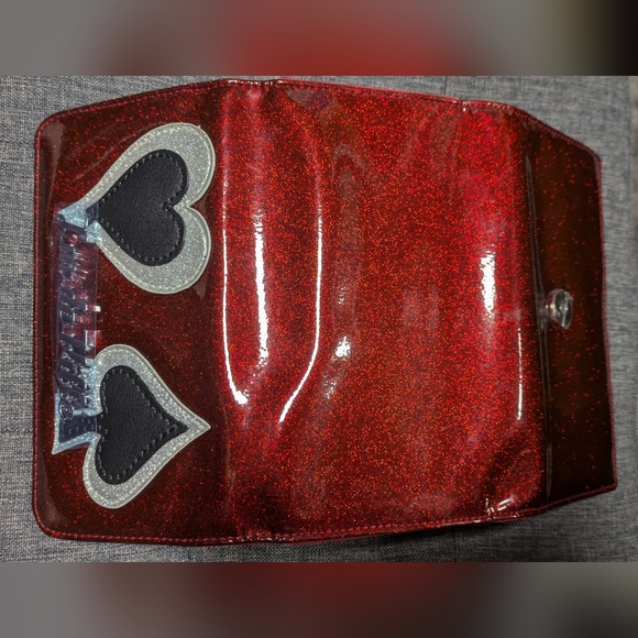 Lux de Ville Glittery Red Wallet - Picture 5 of 6